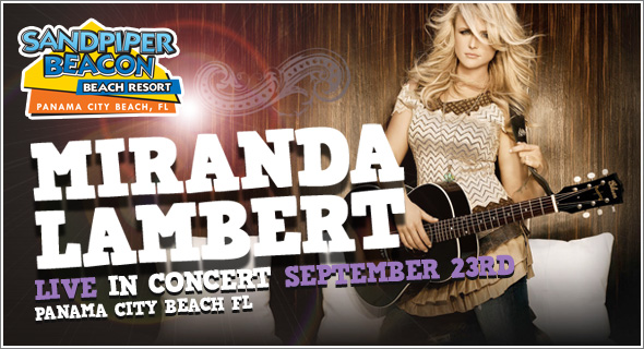 miranda lambert concert in panama city beach fl