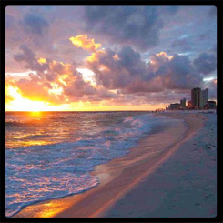 panama city beach sunset