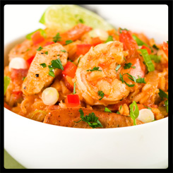 bayou on the beach jambalaya