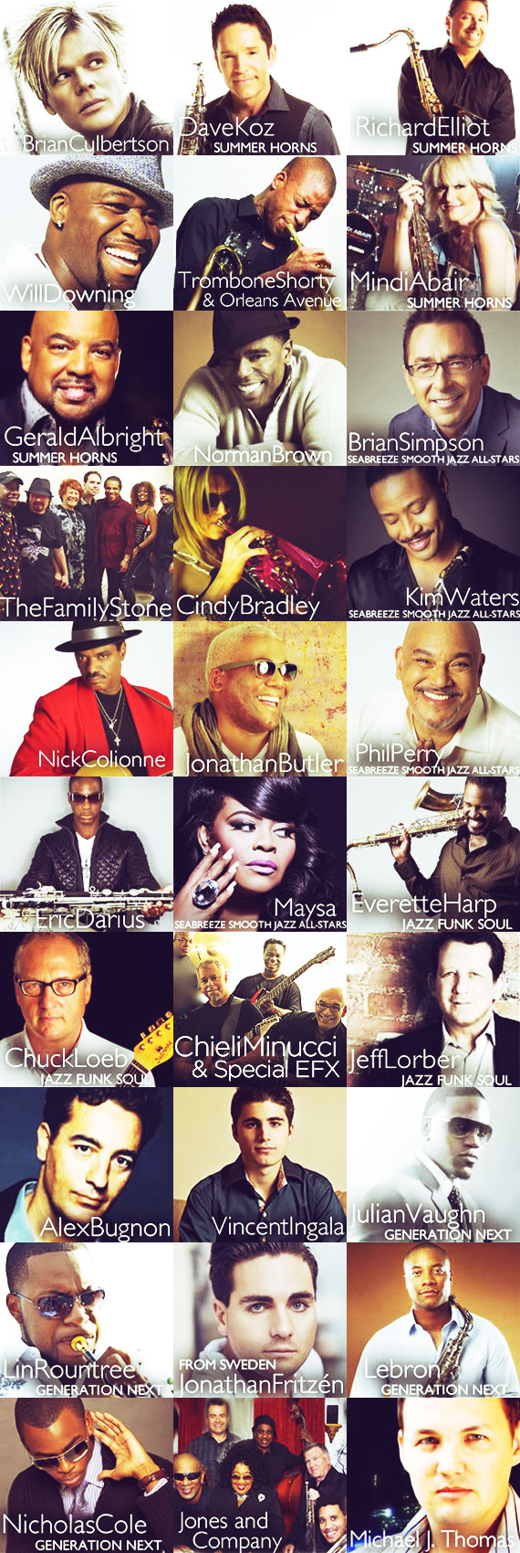 seabreeze jazz festival 2014 lineup