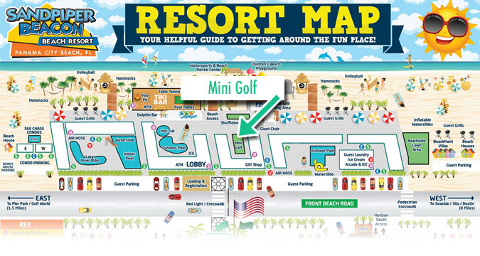 mini golf location within the resort