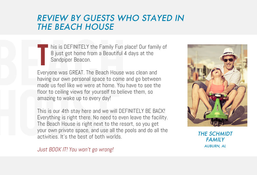 Beach House Testimonial