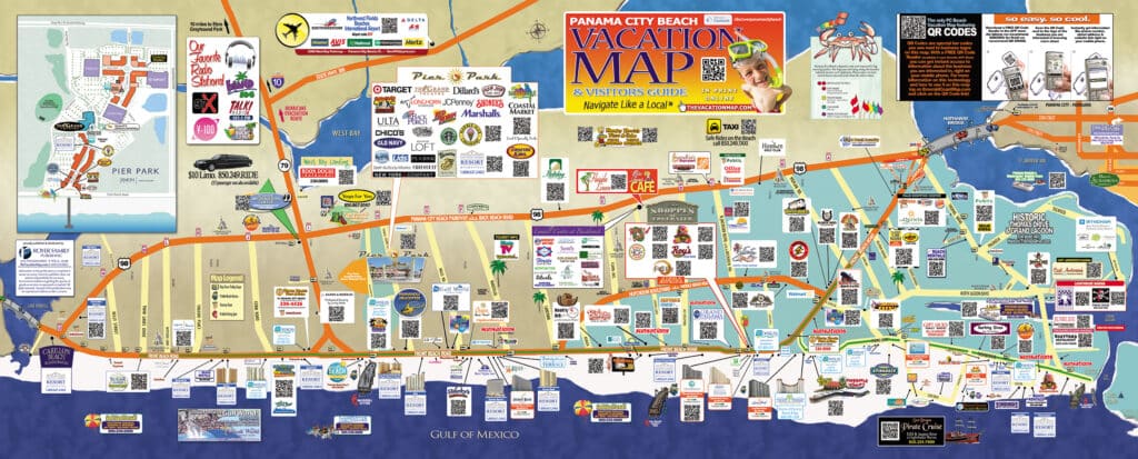 panama city beach map