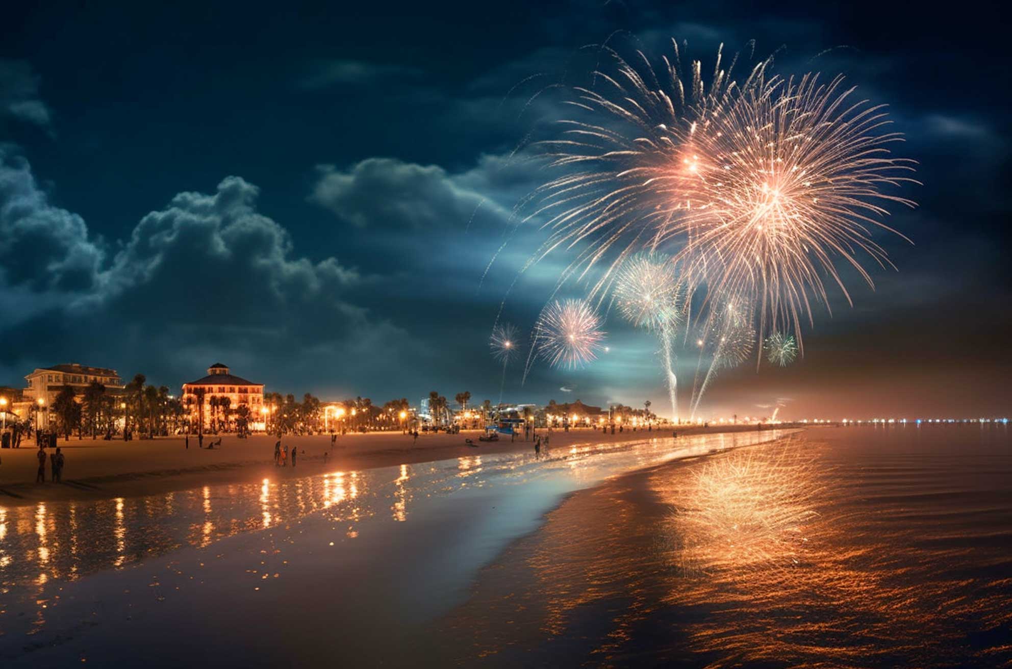 panama city beach new years eve fireworks
