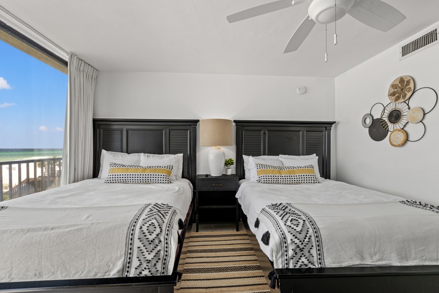 Two Twin Beds at Panama City Beach Oceanfront Condo