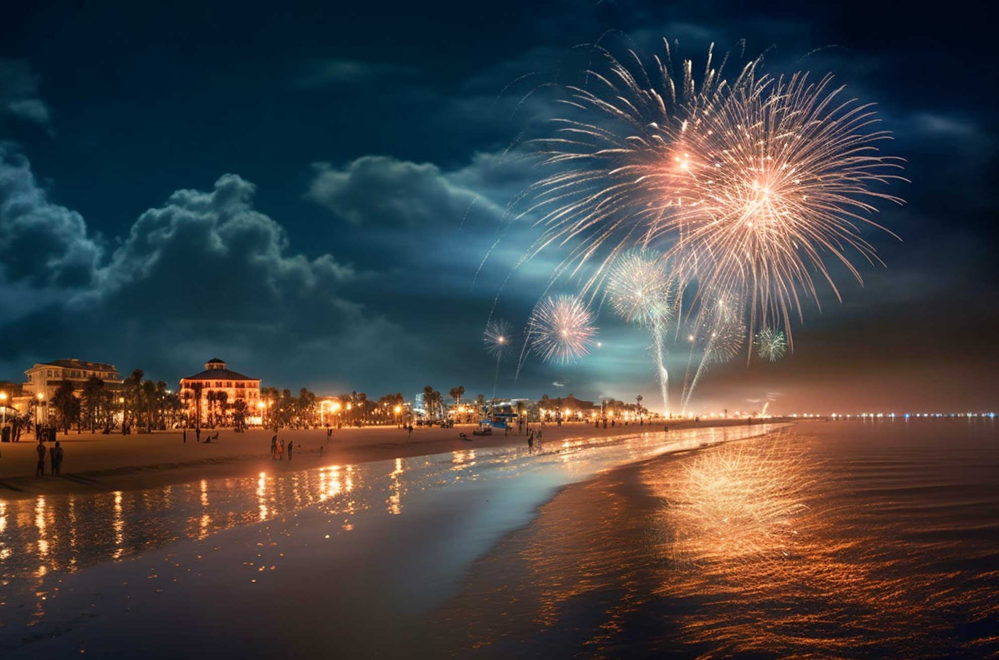 Ney Years Eve Firework Show at Panama City Beach