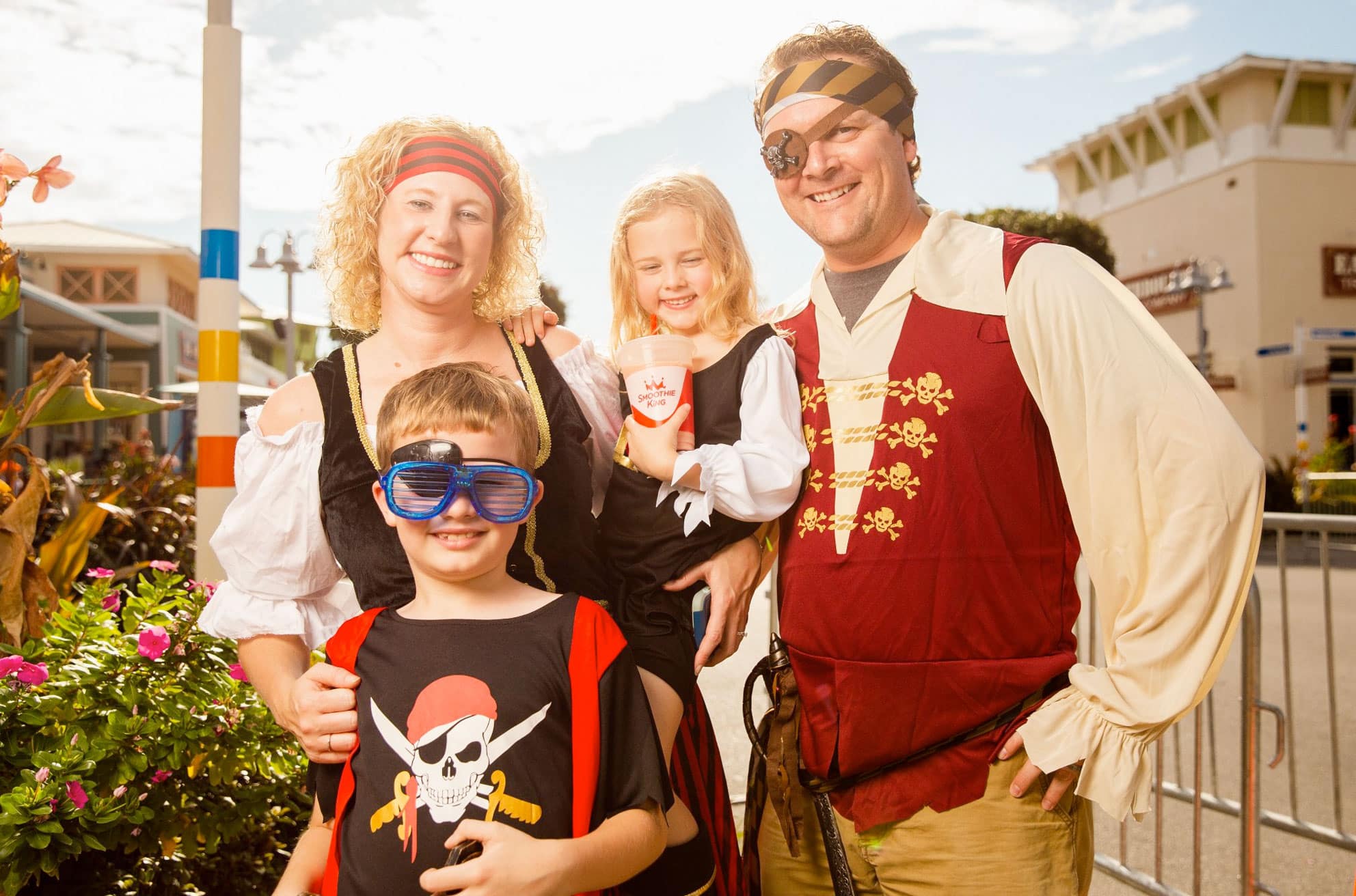 Family at Pirate Fest in Panama City Beach