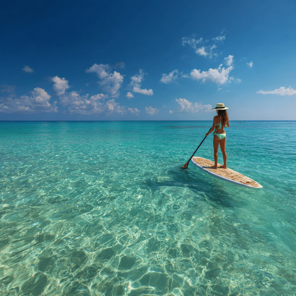Paddle Boarding At Panama City Beach