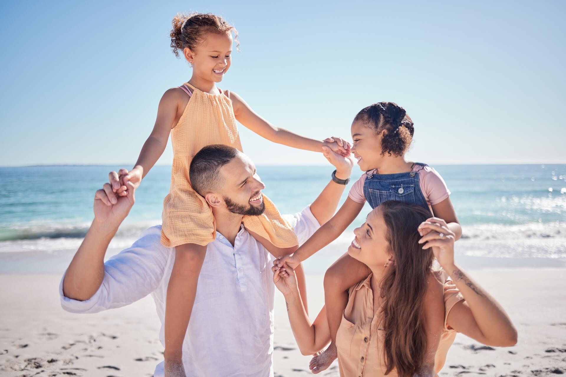 Family enjoying their vacation at Panama City Beach